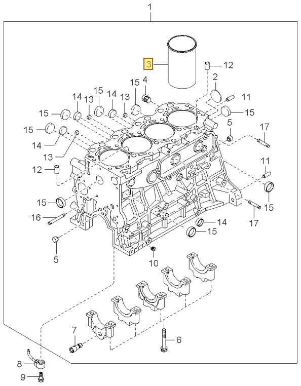 Esquema Microcat Kia: OEM 0K75A-10311B, pieza 21131A/3 seleccionada