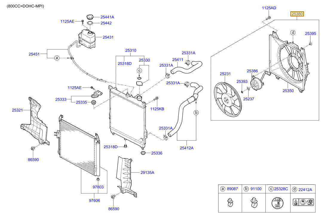 Esquema Microcat Hyundai: OEM 25380-4N000, pieza 25380 seleccionada