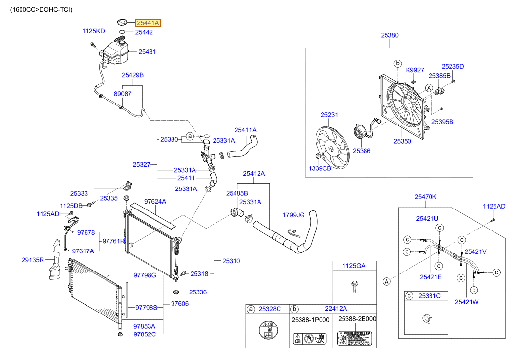 Esquema Microcat Hyundai: OEM 25441-26100, pieza 25441A seleccionada