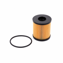 Filtro de aceite cartucho Hyundai 26350-2J000, fondo blanco