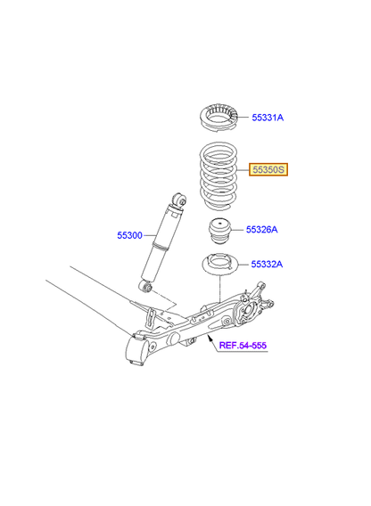 Esquema Microcat Hyundai: OEM 55330-1R000, pieza 55350S seleccionada