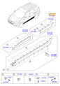 Esquema Microcat Hyundai: OEM 87731-2S000, pieza 87731X seleccionada