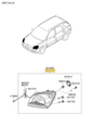 Esquema Microcat Kia: OEM 92101-1F511, pieza 92101E seleccionada