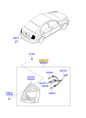 Esquema Microcat Hyundai: OEM 92401-1E020, pieza 92401A seleccionada