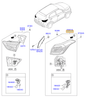 Esquema Microcat Hyundai: OEM 92402-A0000, pieza 92402A seleccionada
