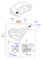 Esquema Microcat Hyundai: OEM 92402-B4000, pieza 92402A seleccionada