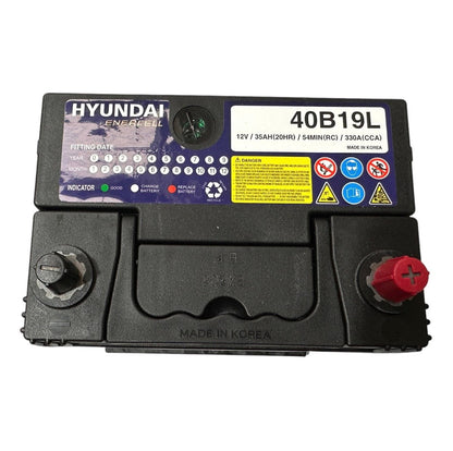 BATERIA 35 AMP + RH CON PESTAÑA  HYUNDAI Maracars.cl