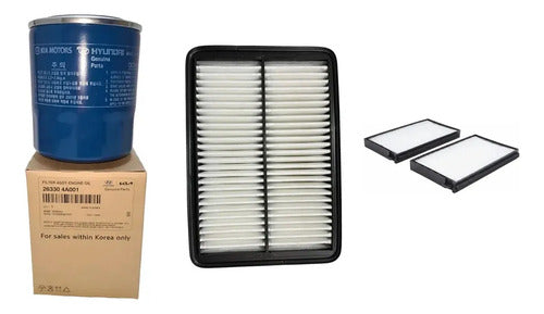 Kit Filtros Aceite Aire y Polen Mixto Hyundai H-1 2008-2010