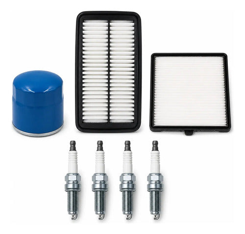 Kit Filtros Y 4 Bujias Kia Morning 1.2 2012-2016