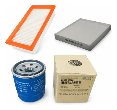 Kit Filtros Aceite Aire Polen Para Kia Rio 4/5 1.4 2017 2022