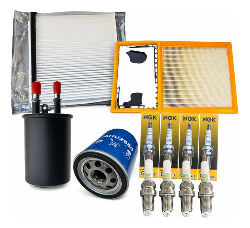 Kit 4 Filtros y 4 Bujias MG ZS ZX 1.5