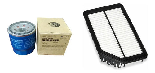 Kit 2 Filtros Aire Para Kia Soluto 1.4 G4LC 2019-2024