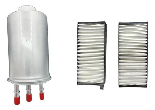 Kit Filtros Petróleo y Polen 3 Vías Actyon 2007-2011