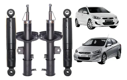 Amortiguador Del + Tras Para Hyundai Accent Rb 2011 2020 Par