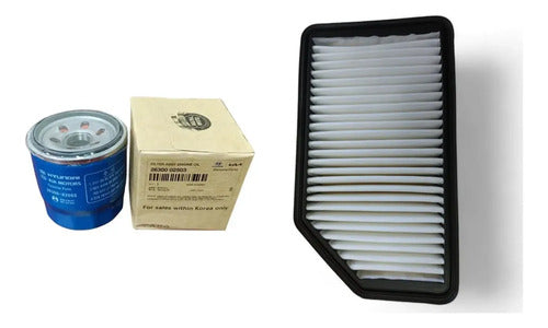 Kit 2 Filtros Aire Para Hyundai Accent RB 1.4 G4FA 2011-2014