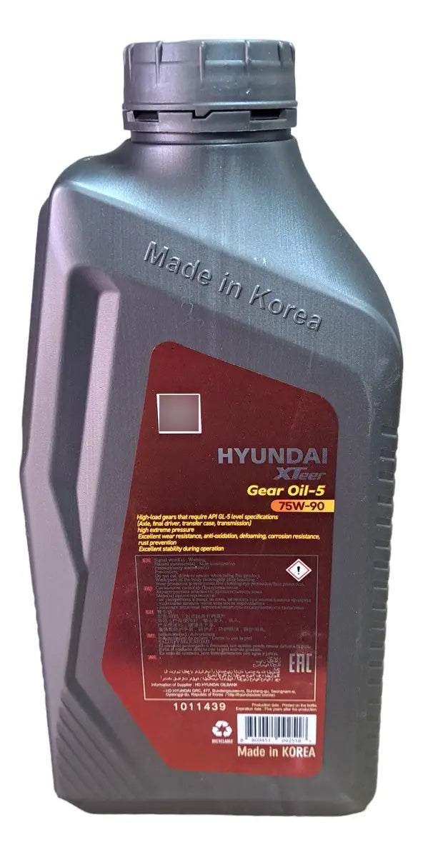 Aceite 75W90 Gl-5 Hyundai 1 Litro Maracars.cl