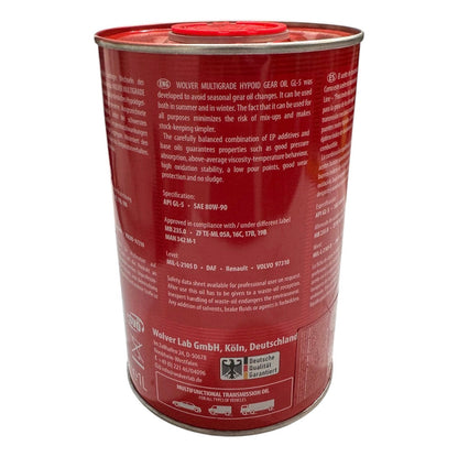 Aceite 80W90 1 Litro Gl5 Wolver Maracars.cl