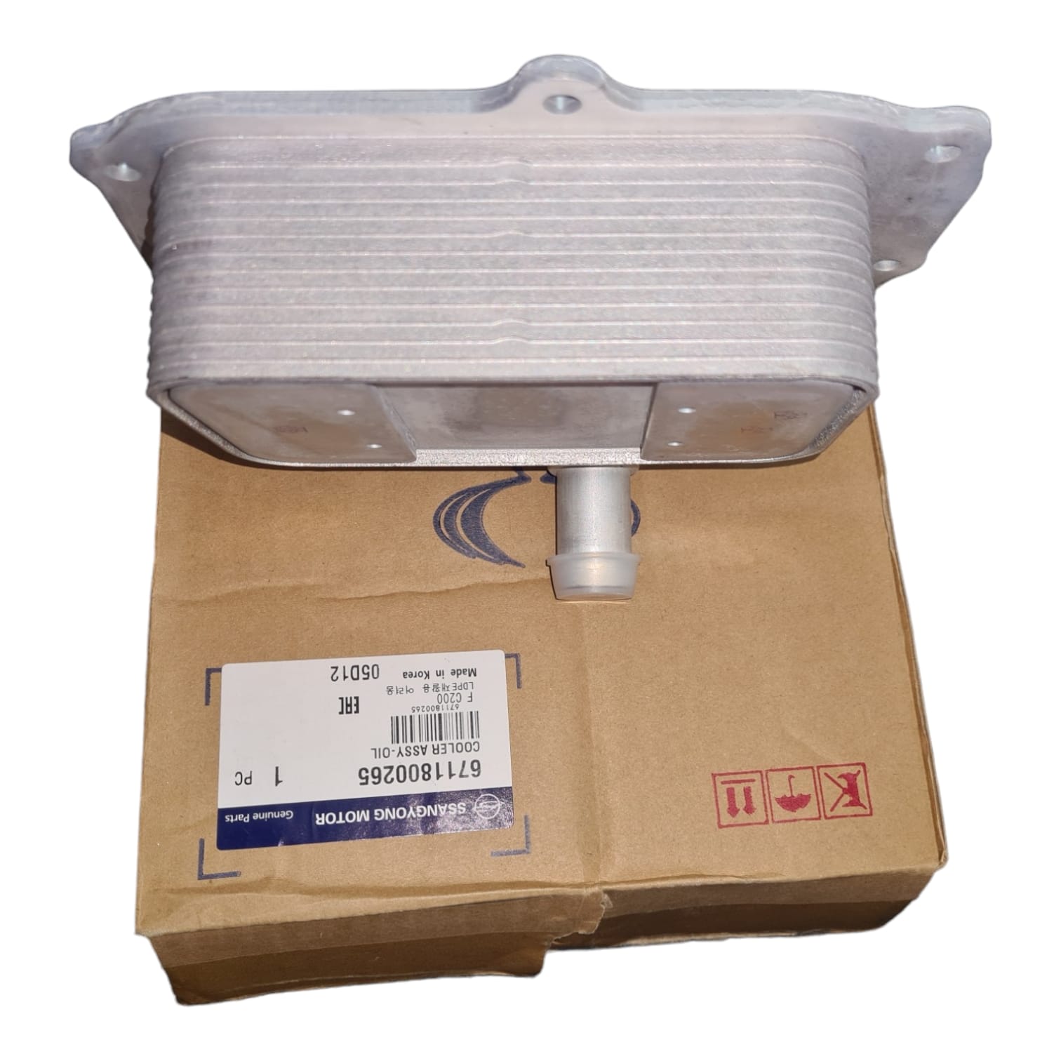 Enfriador Aceite Ssy New Actyon 13 Original