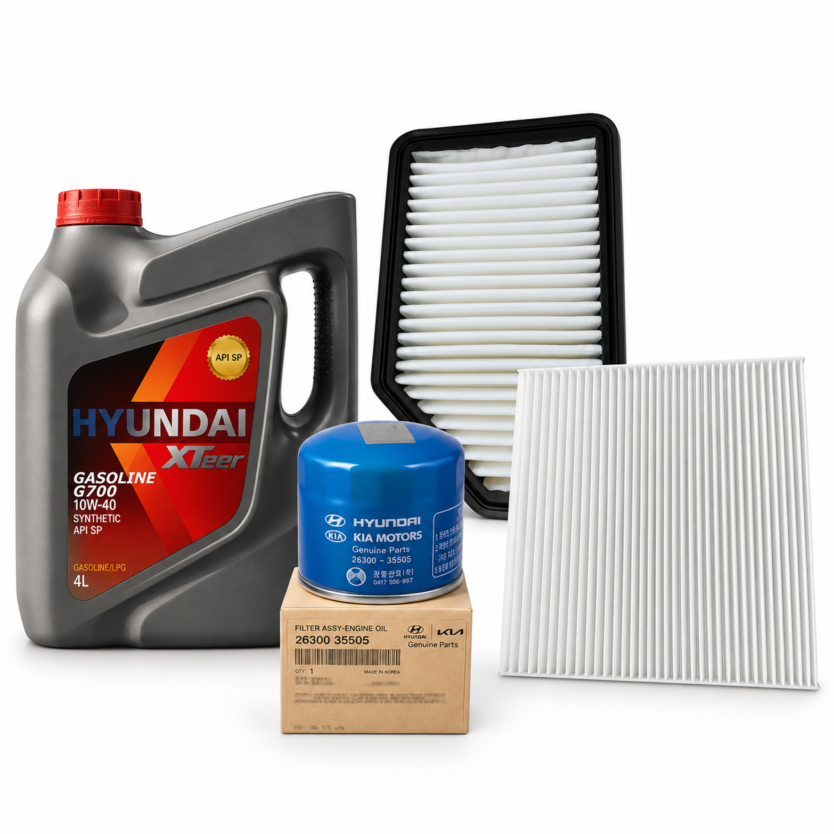 Kit Mantencion 10w40 Para Hyundai Accent Rb 2012-2020