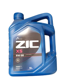 ACEITE 5W30 ZIC 5 LITROS  X5 Maracars.cl
