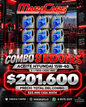 Combo de 9 bidones de aceite Hyundai 15W-40 de 6 litros por $201.600