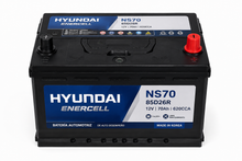 Batería Hyundai Enercell NS70 85D26R 70 Ah 620 CCA positivo derecho