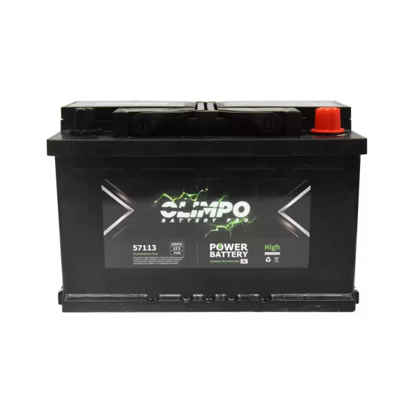 Batería Olimpo 57113 71 Ah 650 CCA positivo derecho