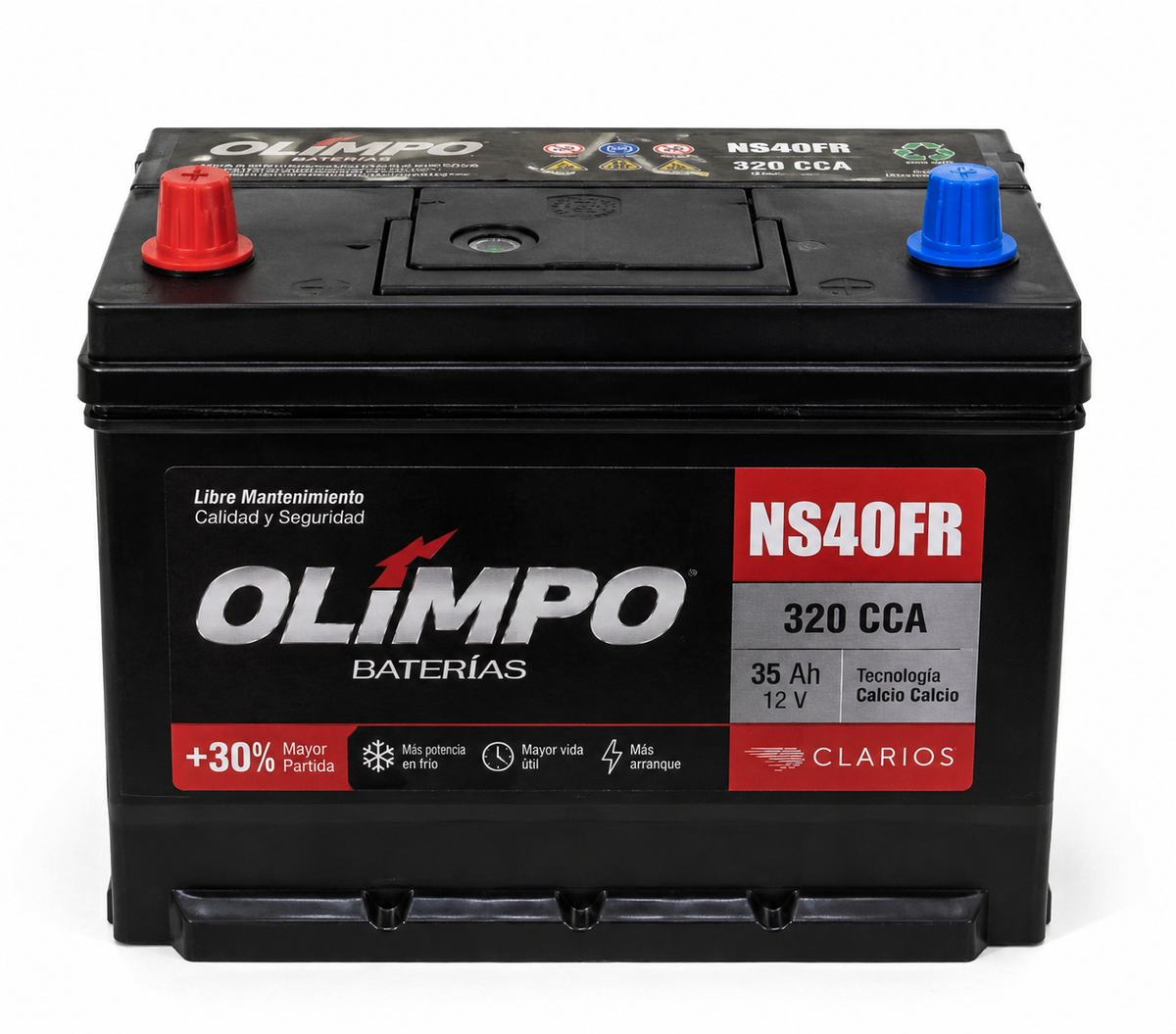 Batería Olimpo NS40FR 35 Ah 320 CCA positivo izquierdo