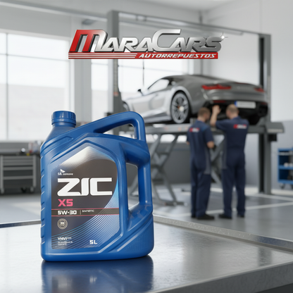 ACEITE 5W30 ZIC 5 LITROS  X5 Maracars.cl